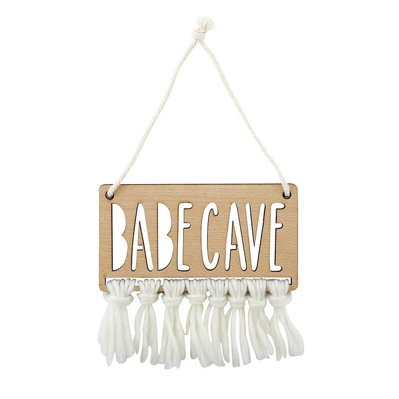 Babe Cave Wood Nursery Sign