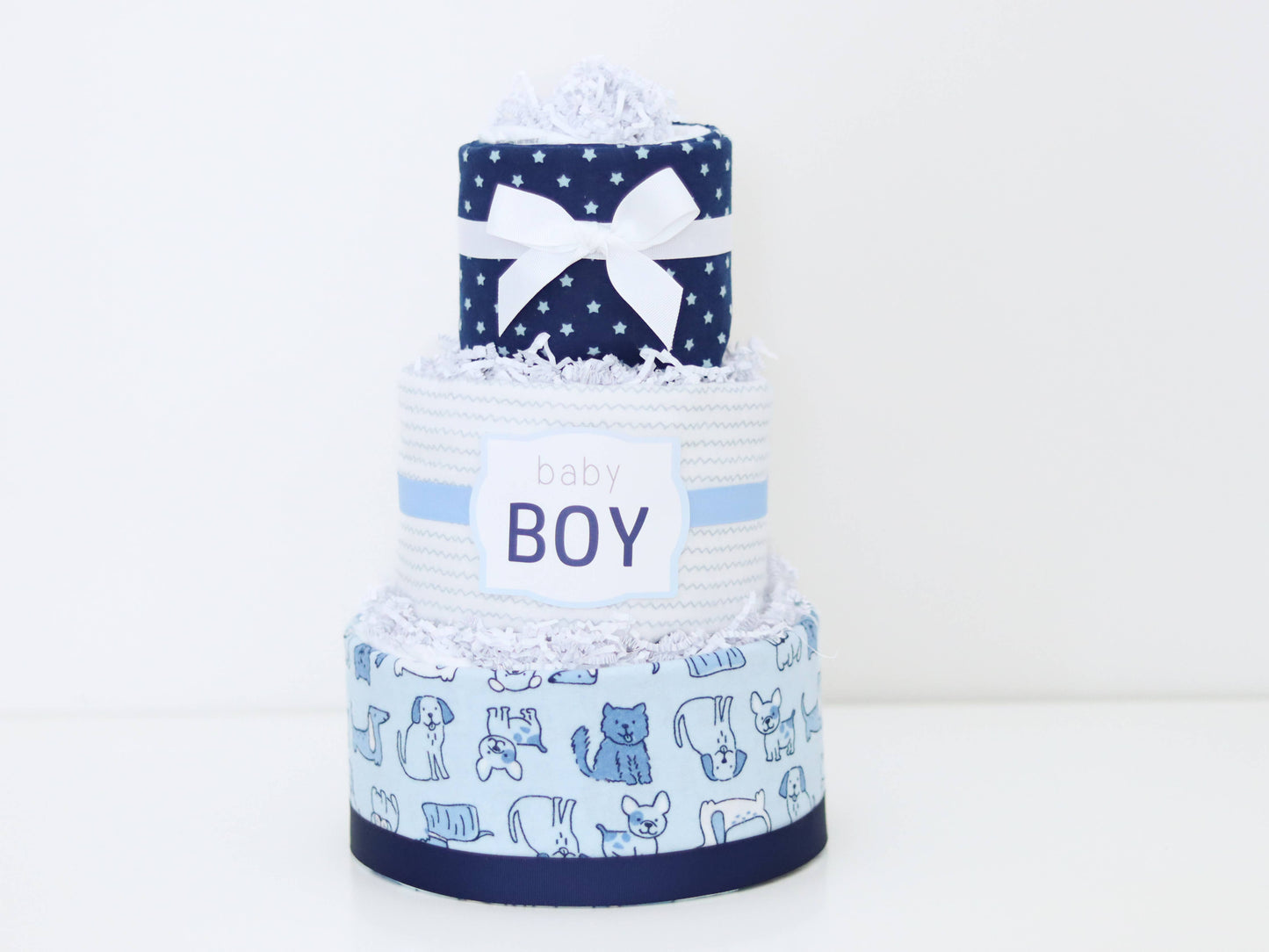 Baby Boy Diaper Cake Gift - Puppy