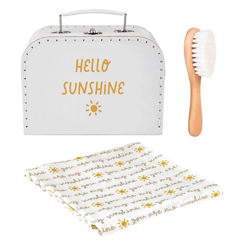 Suitcase Keepsake Gift Set - Hello Sunshine