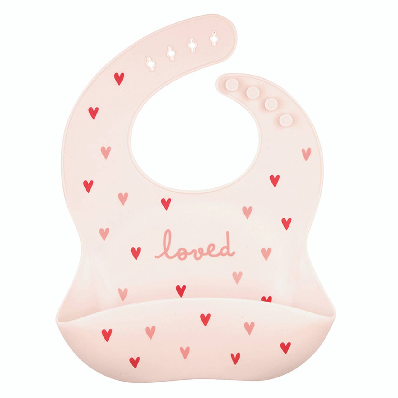 Silicone Bib - Hearts & Love