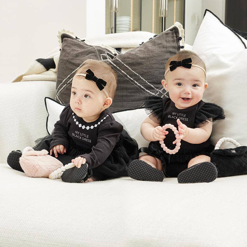 Plush Rattle Purse in Black