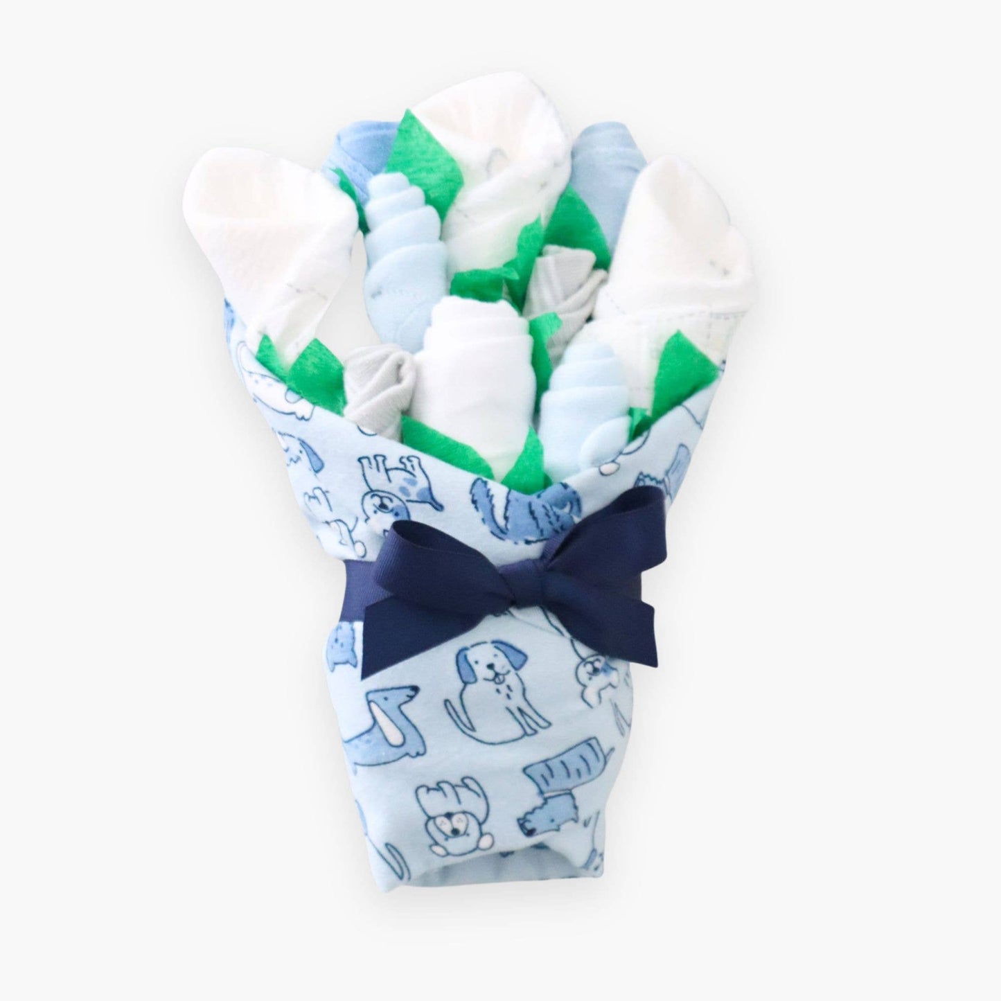 Baby Boy Gift Set Flower Bouquet - Puppy