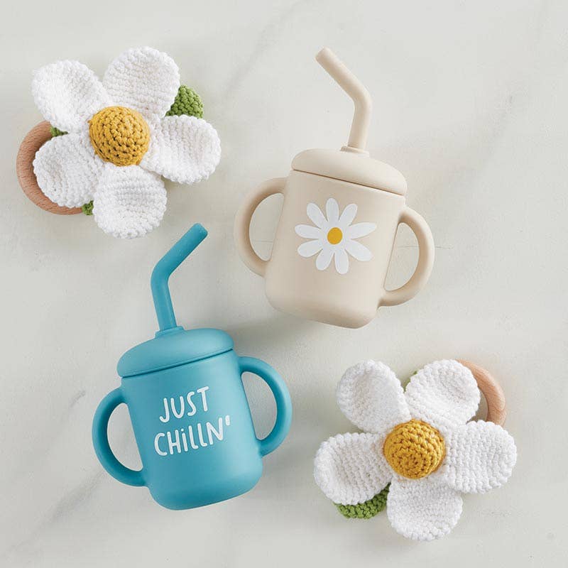 Just Chilln' Silicone Sippy Cup Tumbler with a Straw