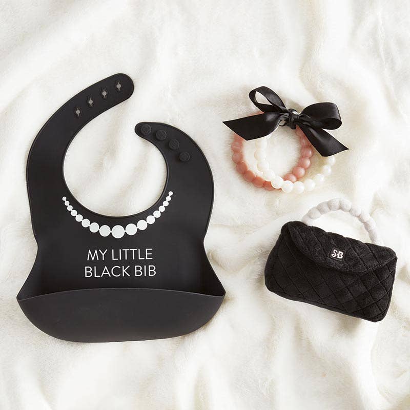 Plush Rattle Purse in Black