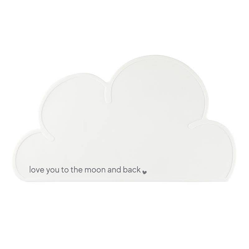 Silicone Cloud Placemat - Love You to the Moon and Back