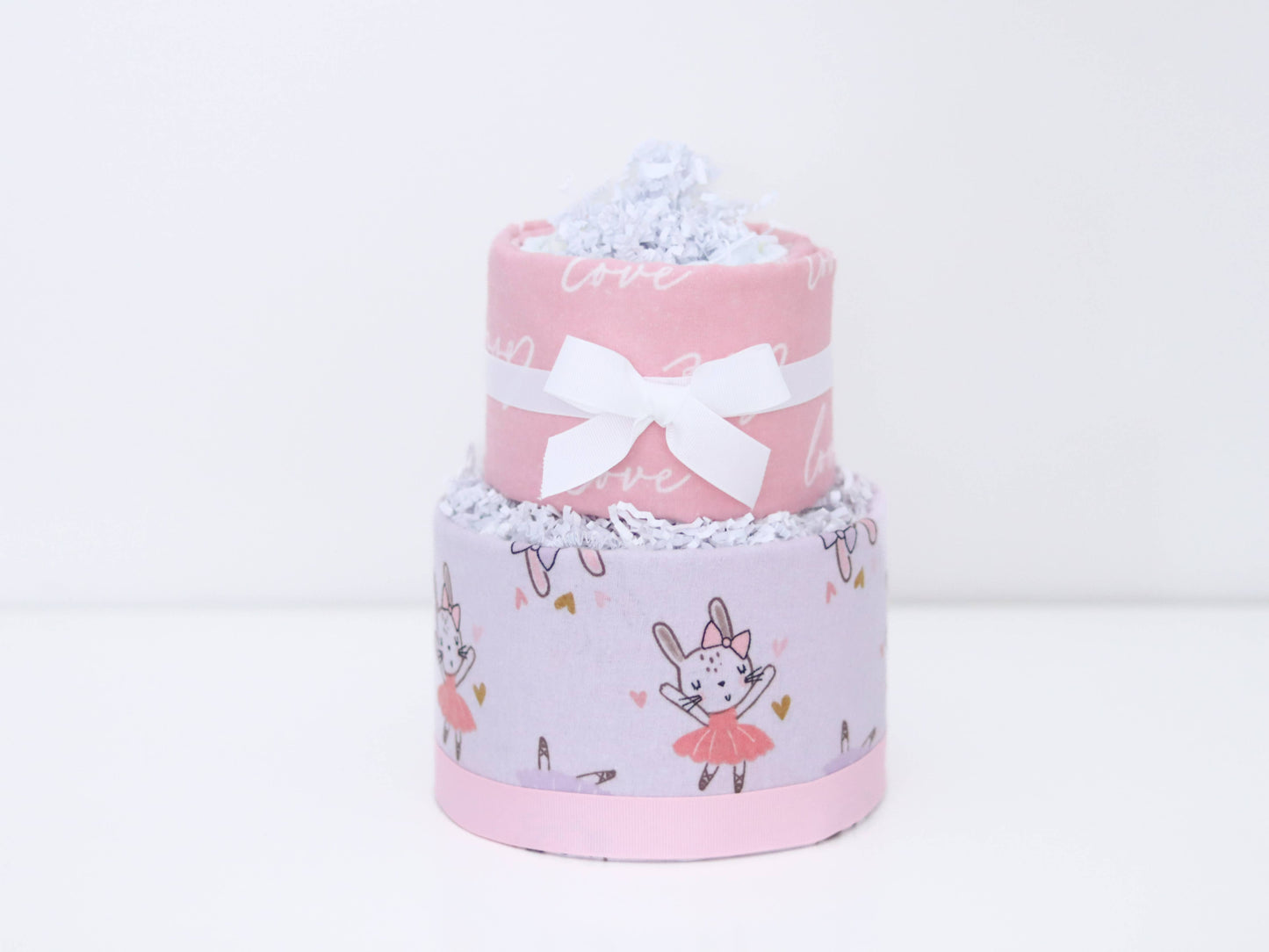 2-Tier Baby Girl Diaper Cake Gift Set- Ballerina