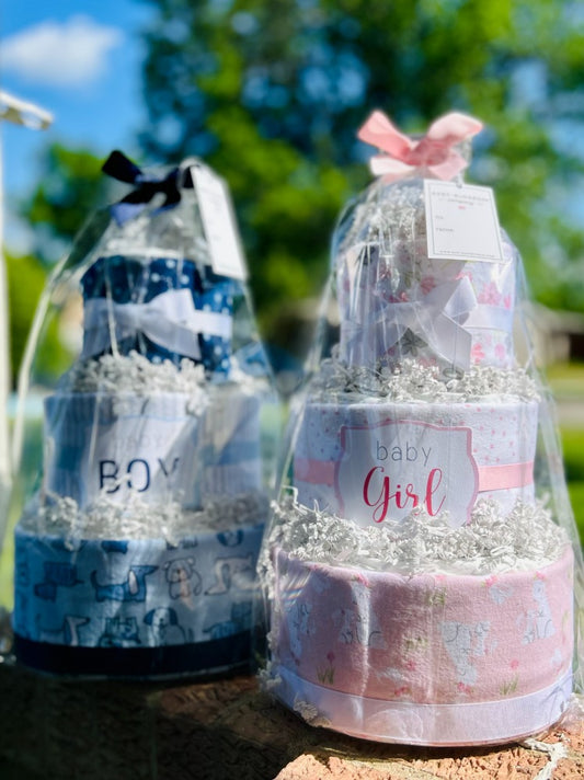 Baby Boy Diaper Cake Gift - Puppy