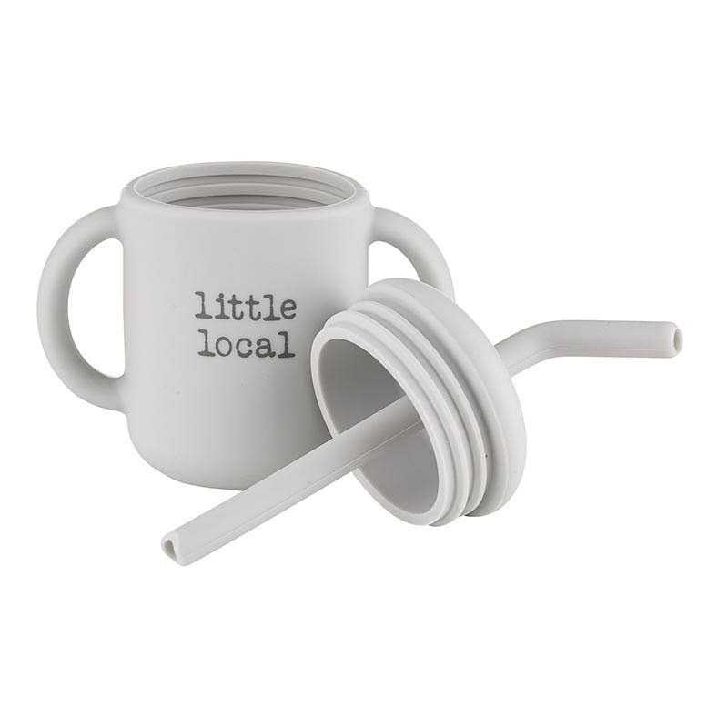 Little Local Silicone Sippy Cup Tumbler with Straw