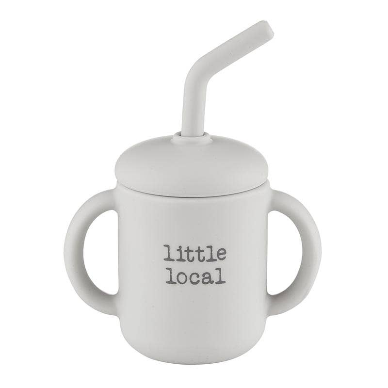 Little Local Silicone Sippy Cup Tumbler with Straw