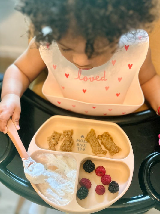 Eat. Love. Grow. Silicone Suction Plate